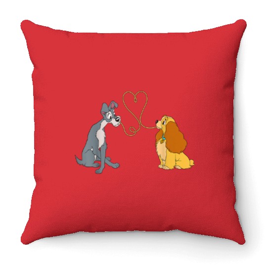 Disney Lady and The Tramp Bella Notte Throw Pillows