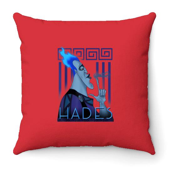 Disney Hercules Hades Geometric Portrait Graphic Throw Pillows