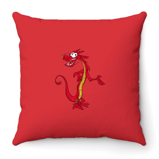 Disney Mulan Mushu Dragon TShirt Throw Pillows