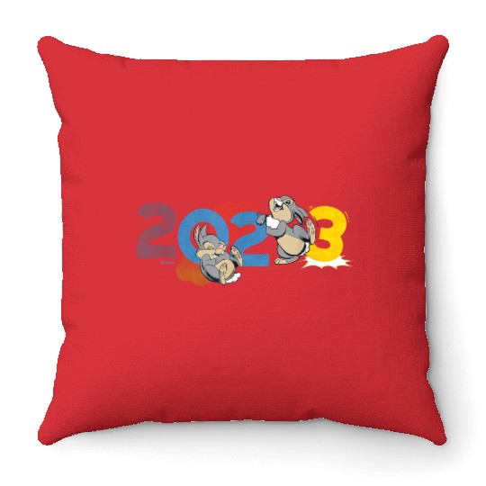 Disneyss Bambi Thumper 2023 Year Of The Rabbit Throw Pillows