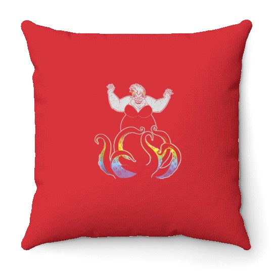 Disney Villains Ursula Rainbow Tentacles Throw Pillows