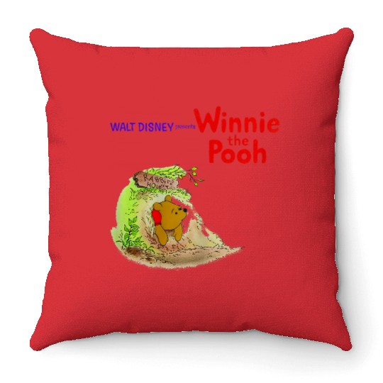 Disneyss Winnie The Pooh Stuck In Rabbit's House Throw Pillows