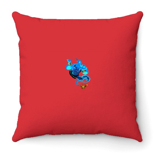 Disney Aladdin Genie Portrait Agrabah Fill Throw Pillows
