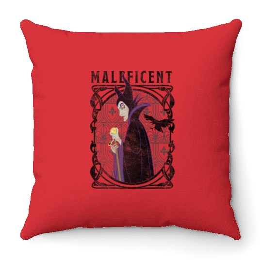 Disney Villains Maleficent Side Look Poster Throw Pillows