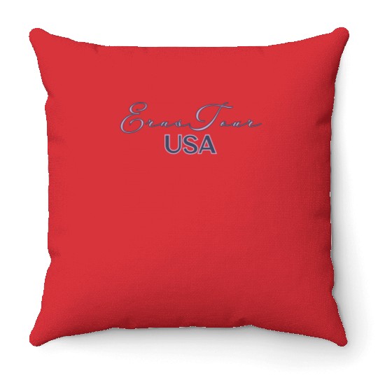 Eras Tour USA Throw Pillows