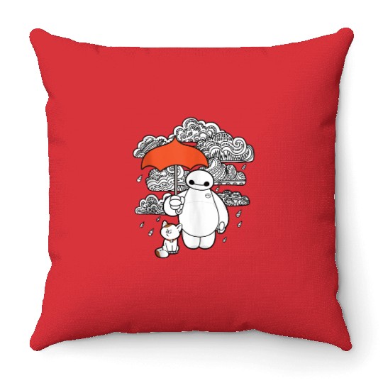 Disney Big Hero 6 Baymax Patterned Clouds Throw Pillows