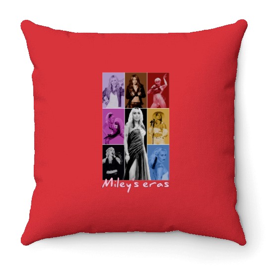 Miley Cyrus Eras Tour Throw Pillows