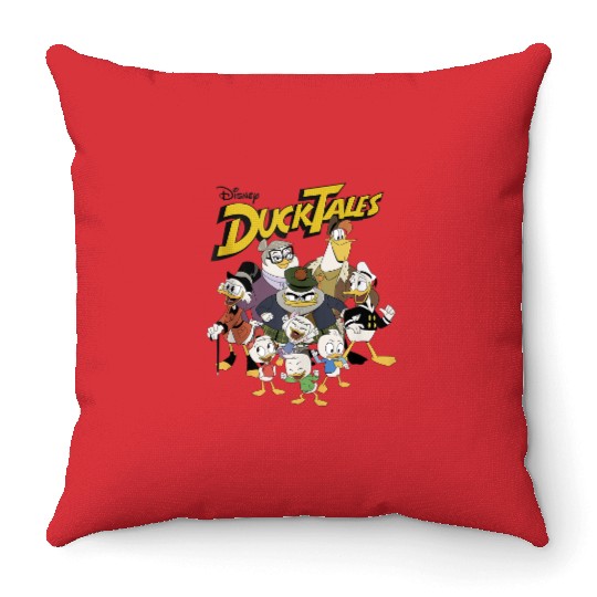 Disney DuckTales Group Shot Logo Throw Pillows