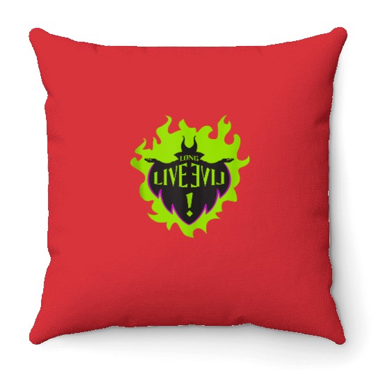 Disney Descendants Maleficent Long Live Evil Throw Pillows