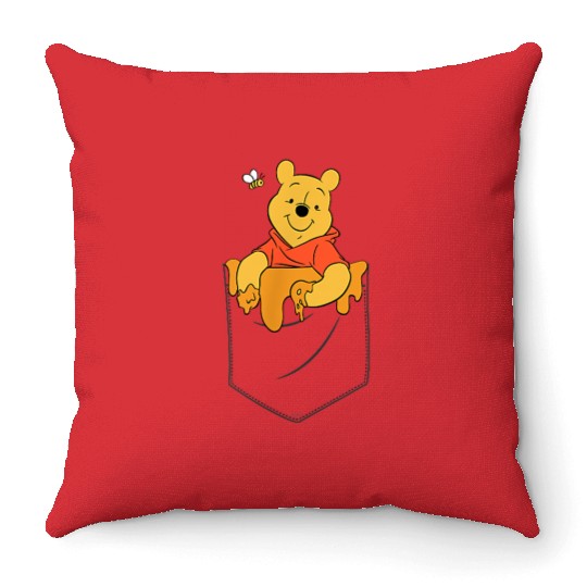 Disneyss Winnie The Pooh Hunny In My Pocket Throw Pillows