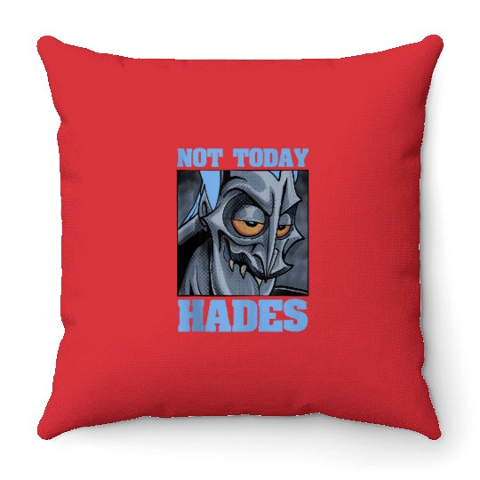 Disney Hercules Not Today Hades Poster 5734 Throw Pillows