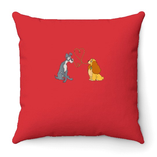 Disney Lady and The Tramp Bella Notte Throw Pillows