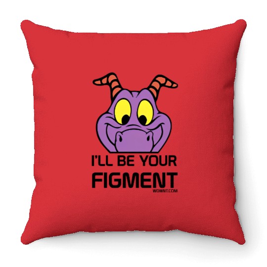 I'll Be Your Figment - Epcot, Journey Into Imagination - WDWNT.com - Disney - Throw Pillows