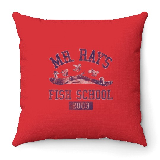 Disney Pixars Finding Nemo Mr. Rays Fish School 2003 Throw Pillows