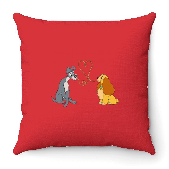 Disney Lady and The Tramp Bella Notte Throw Pillows