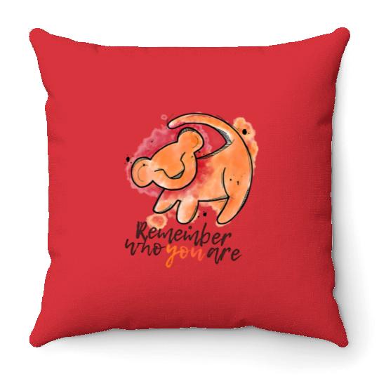 Disney Simba Remember Who You Are Throw Pillows, The Lion King Simba Throw Pillows