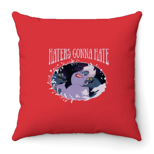 Disney Little Mermaid Ursula Haters Gonna Hate Throw Pillows