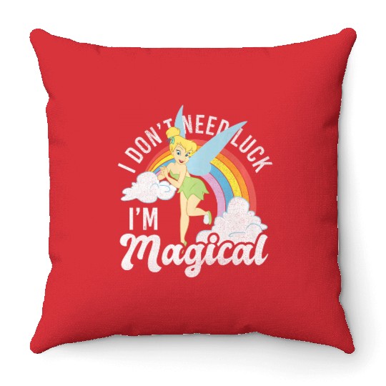 Disney Peter Pan Tinker Bell St. Patricks Day Im Magical Premium Throw Pillows