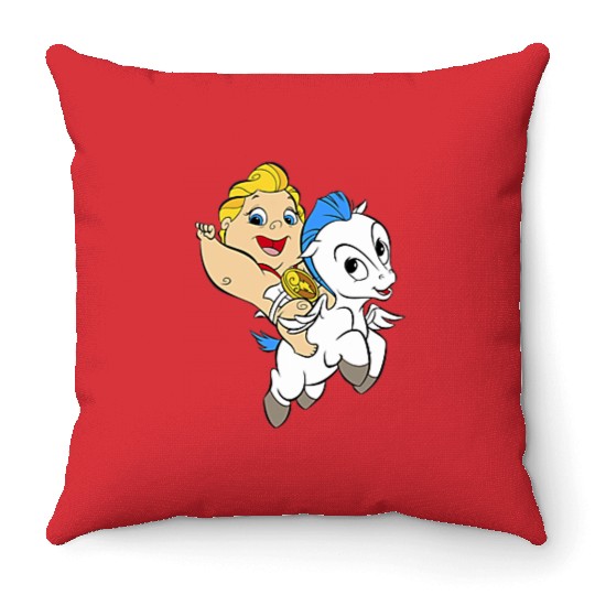 Disney Hercules Pocket Baby Riding Pegasus Throw Pillows