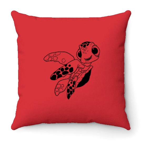 Disney Pixarss Finding Nemo Squirt Outline Pocket Wave Throw Pillows