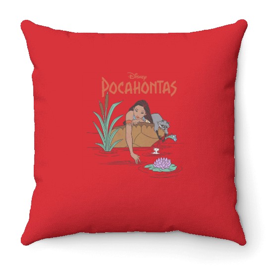 Disney Pocahontas Meeko Afternoon Dreaming Throw Pillows