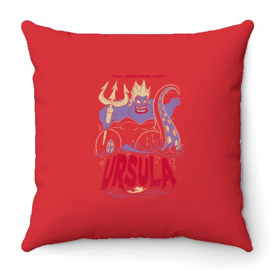 Disney The Little Mermaid Ursula Graphic Throw Pillows