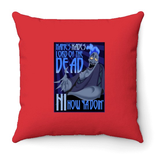 Disney Hercules The Names Hades Quote Graphic Throw Pillows