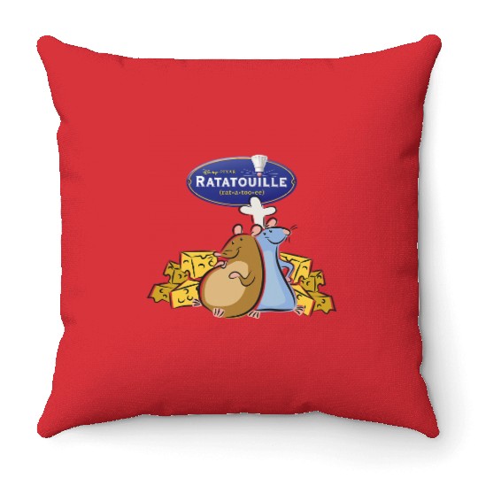 Disney Pixarss Ratatouille Title Logo Throw Pillows