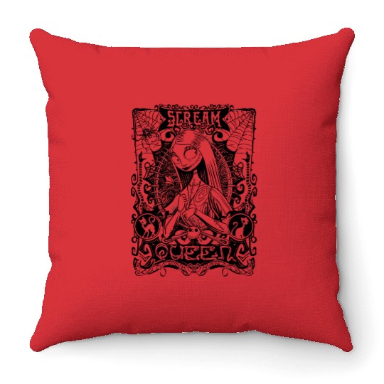Disney The Nightmare Before Christmas Sally Scream Queen Throw Pillows
