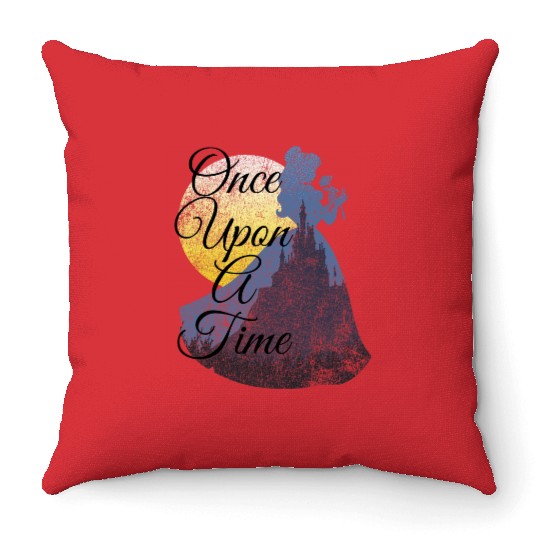 Disney Beauty The Beast Belle Once Upon A Time Throw Pillows