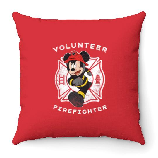 Disney Mickey and Friends Mickey Mouse Volunteer Firefighter Throw Pillows