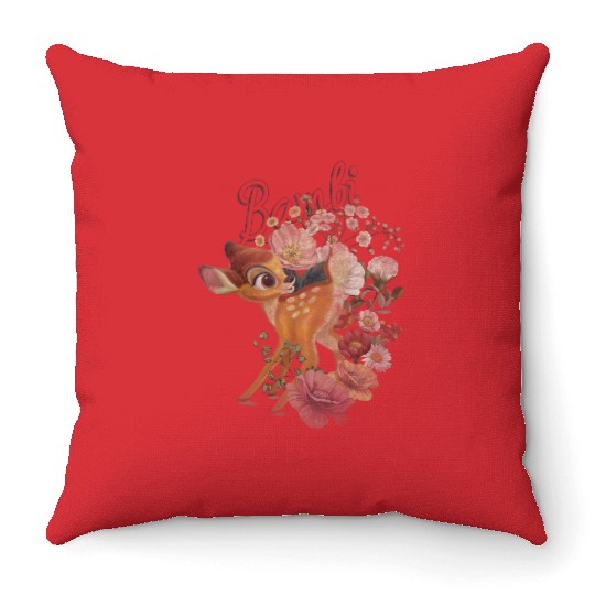 Disney Bambi Vintages Floral Throw Pillows