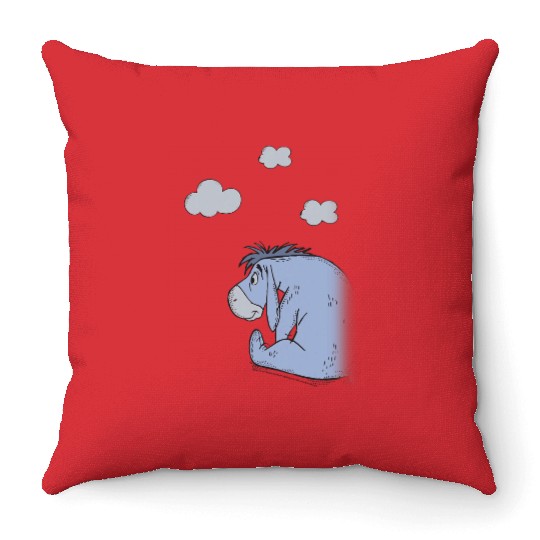 Disney Winnie The Pooh Eeyore In The Clouds Throw Pillows