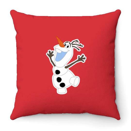 disney frozenss Olaf Dancing Portrait Throw Pillows