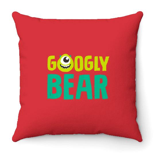Disney and Pixars Monsters Inc. Mike Wazowski Googly Bear Throw Pillows