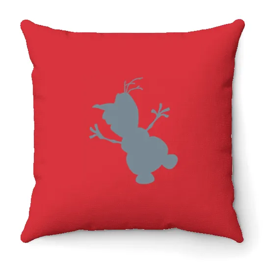 disney frozens Pocket Olaf Silhouette Throw Pillows