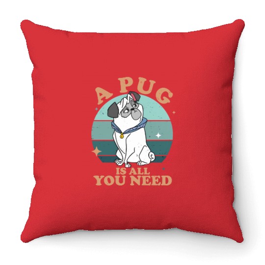 Pocahontas Percy A Pug Is All You Need Disney Throw Pillows