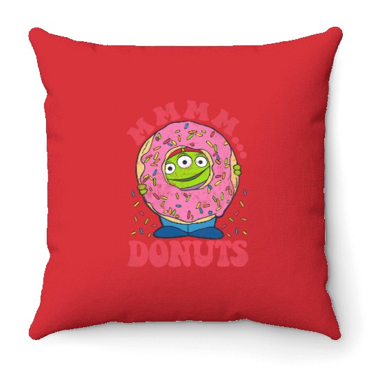 Disney Pixarss Toy Story Aliens MMM...Donuts Sprinkles Throw Pillows