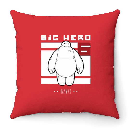 Disney Big Hero 6 Baymax All White Flag Throw Pillows