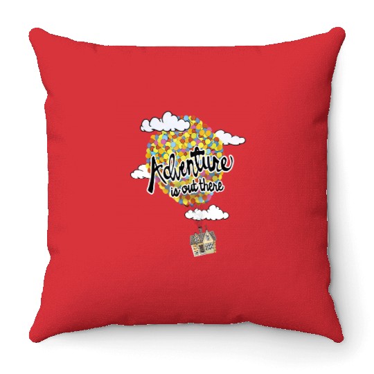 Adventure Is Out There Up Disney Throw Pillows, Disney UP Throw Pillows