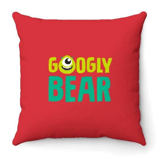 Disney and Pixars Monsters Inc. Mike Wazowski Googly Bear Premium Throw Pillows