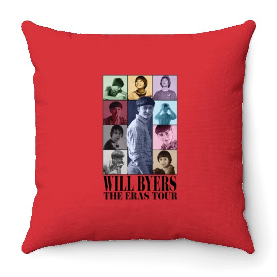 Will Byers Eras Tour Throw Pillows