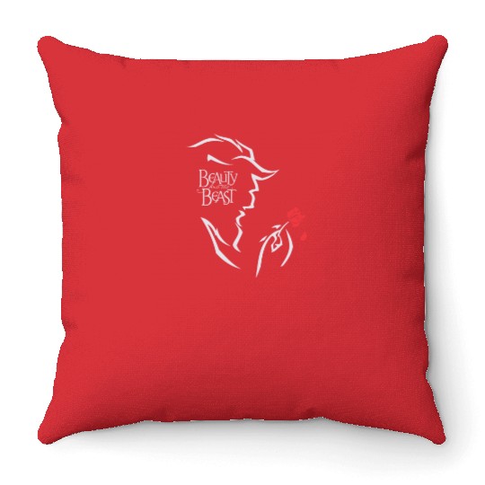 Disneyampx27s Beauty And The Beast Fitted Essential Throw Pillows