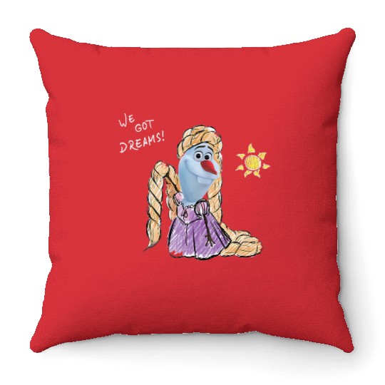 Disney Olaf Presents Tangled Rapunzel We Got Dreams Tank Top Throw Pillows