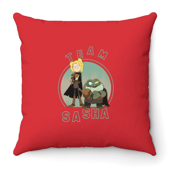Disney Channel Amphibia Team Sasha Throw Pillows