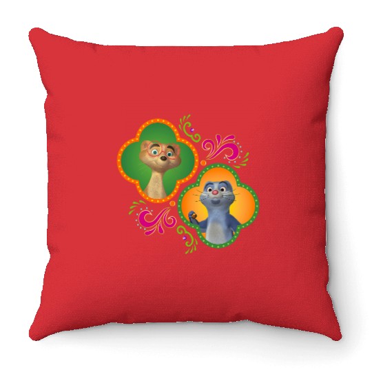 Disney Junior Mira Royal Detective Mikku and Chikku Throw Pillows