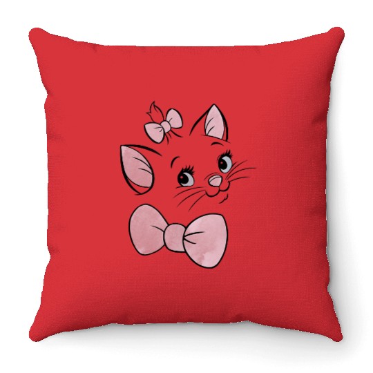 Disney The Aristocats Marie Large Face Tank Top Throw Pillows