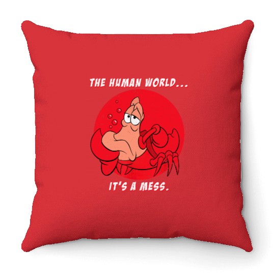 Disney The Little Mermaid Sebastian The Human Wo Throw Pillows