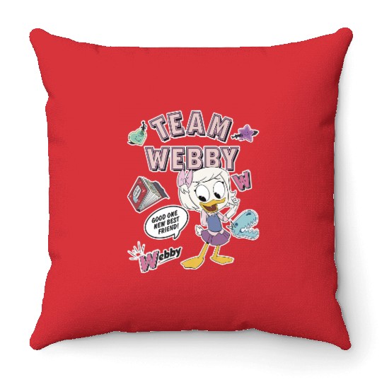 Disney DuckTales, Team Webby Collage Throw Pillows, DuckTales Throw Pillows