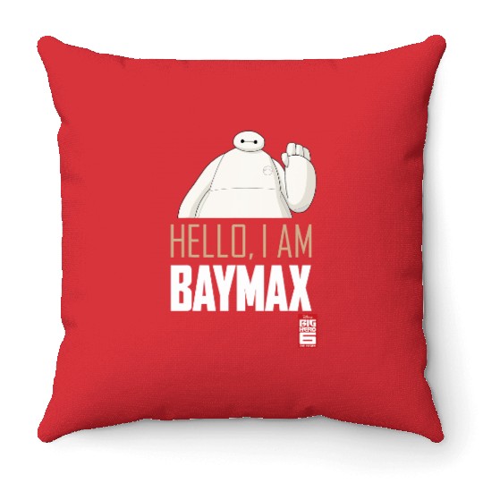 Disney Big Hero 6 TV Series Baymax Hello Graphic Throw Pillows